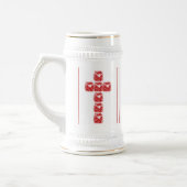 Chope À Bière Croix des coeurs (Gauche)