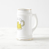 Chope À Bière Cruche de bière avec la bière (Devant droit)