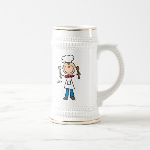 Chope À Bière Cuisinier Bonhomme Allumette