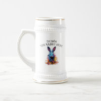 Custom Down Rabbit Hole Blue Bunny