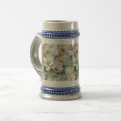 Chope À Bière Custom Pattern Elegant Magnolia Flowers (Devant gauche)