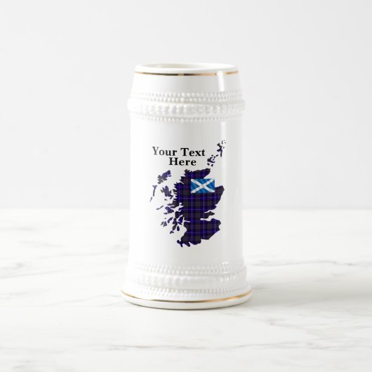 Chope À Bière Customisez votre propre fierté d'Ecosse Stein (Centre)