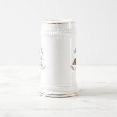 Chope À Bière Dachshund Partage Une Bière Stein (Centre)