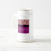 Chope À Bière Damier Pourpre (Devant gauche)