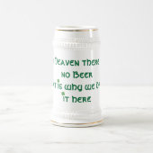 Chope À Bière dans le ciel il n'y a aucune bière (Centre)