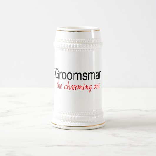 Chope À Bière De charme (Groomsman) (Centre)