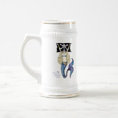 Chope À Bière ~ de Stein de sirène de pirate par le marcheur de (Gauche)