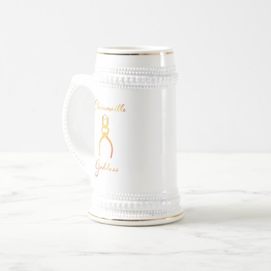 Chope À Bière Déesse de Chainmaille (Devant gauche)