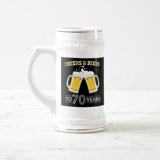 Chope À Bière Des bières à 70 ans (Gauche)