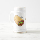 Chope À Bière dessin animé de Burrito (Devant gauche)