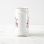 Chope À Bière dessin animé de gâteau mariage (Centre)