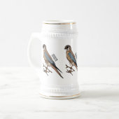 Chope À Bière dessin animé d'oiseau-kestrel américain (Devant gauche)