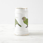 Chope À Bière dessin animé d'oiseaux de Kakapo (Centre)