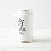 Chope À Bière Dessin de mineur bâtonnet (Devant gauche)