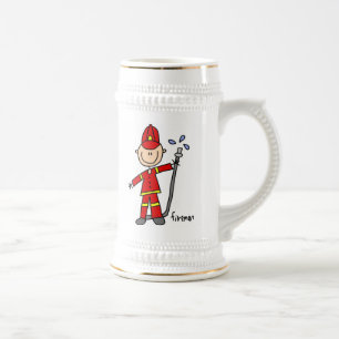 Chope À Bière Dessin simpliste de pompier