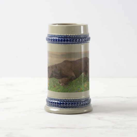 Chope À Bière Deutsch Drahthaar (Centre)