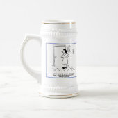 Chope À Bière Deux drapeaux thématiques d'enseignement avec nom  (Gauche)