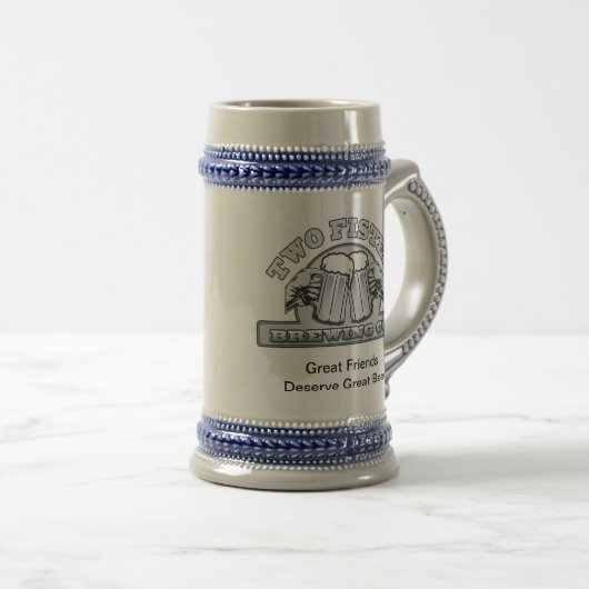 Chope À Bière Deux Fisted Stein (Devant droit)