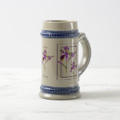 Chope À Bière Deux Iris ~ Stein (Devant droit)