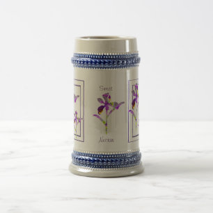 Chope À Bière Deux Iris ~ Stein