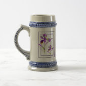 Chope À Bière Deux Iris ~ Stein (Gauche)