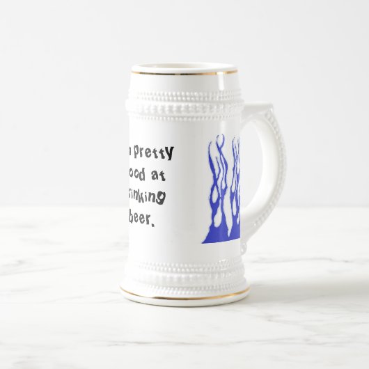 Chope À Bière Devise ivre (Devant droit)