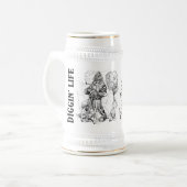 Chope À Bière "Diggin' Life" Joueurs Beer Stein (Devant gauche)