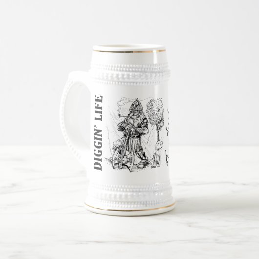 Chope À Bière "Diggin' Life" Joueurs Beer Stein (Devant gauche)