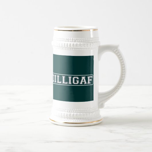 Chope À Bière DILLIGAF - Drôle, grossier "fais je regarde comme (Droite)