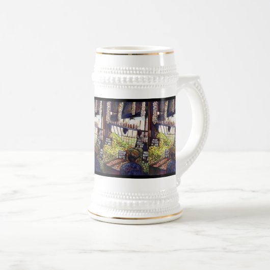 Chope À Bière Dimensions de curiosité (Devant droit)