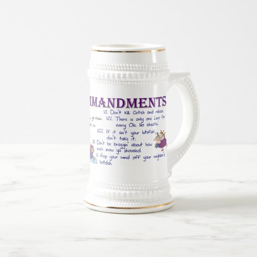 Chope À Bière Dix commandements du Minnesota (Devant droit)