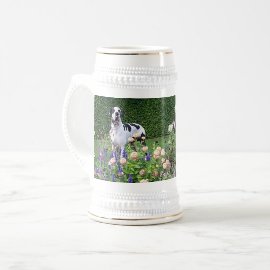 Chope À Bière Dogue allemand, great dane, chiens, Dogue Allemand (Devant gauche)