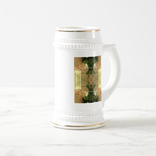 Chope À Bière Double orchidée (Devant droit)