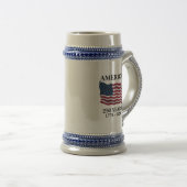 Chope À Bière Drapeau 250 ans d'Amérique (Devant droit)