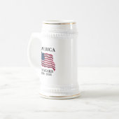Chope À Bière Drapeau 250 ans d'Amérique (Devant gauche)