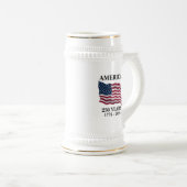 Chope À Bière Drapeau 250 ans d'Amérique (Devant droit)