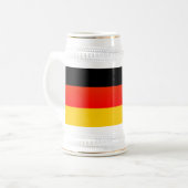 Chope À Bière Drapeau allemand ou allemand (Devant gauche)