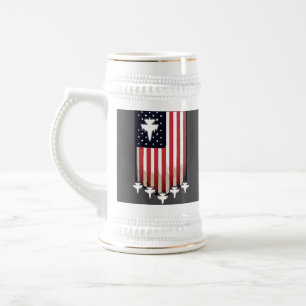 Chope À Bière Drapeau Américain 4 juillet-65079