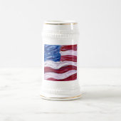 Chope À Bière Drapeau américain Beer Stein (Centre)