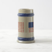 Chope À Bière Drapeau américain Patriotic Horse et Rider (Centre)