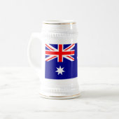 Chope À Bière Drapeau australien patriotique (Devant gauche)