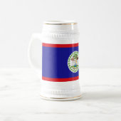 Chope À Bière Drapeau bélizien (Devant gauche)