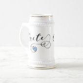 Chope À Bière Drapeau cardiaque en Crète, Grèce, Crétois (Devant gauche)