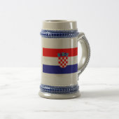 Chope À Bière Drapeau Croatie (Devant droit)
