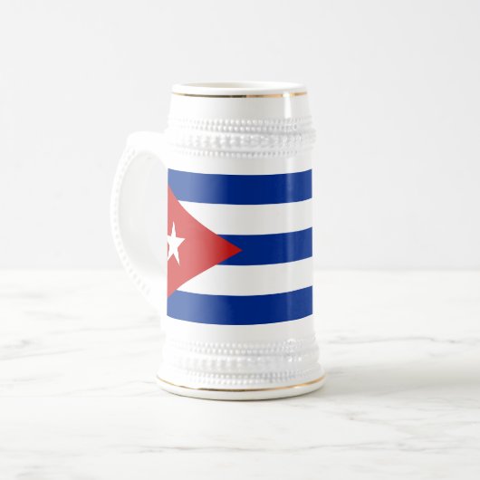 Chope À Bière Drapeau Cuba (Devant gauche)