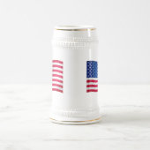 Chope À Bière Drapeau d'agitation des États-Unis (Centre)