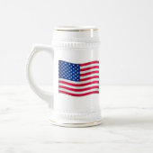 Chope À Bière Drapeau d'agitation des États-Unis (Gauche)