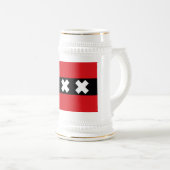 Chope À Bière Drapeau d'Amsterdam (Devant droit)