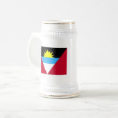 Chope À Bière Drapeau d'Antigua-et-Barbuda (Devant gauche)