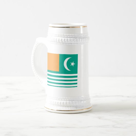 Chope À Bière Drapeau d'Azad Cachemire (Devant gauche)